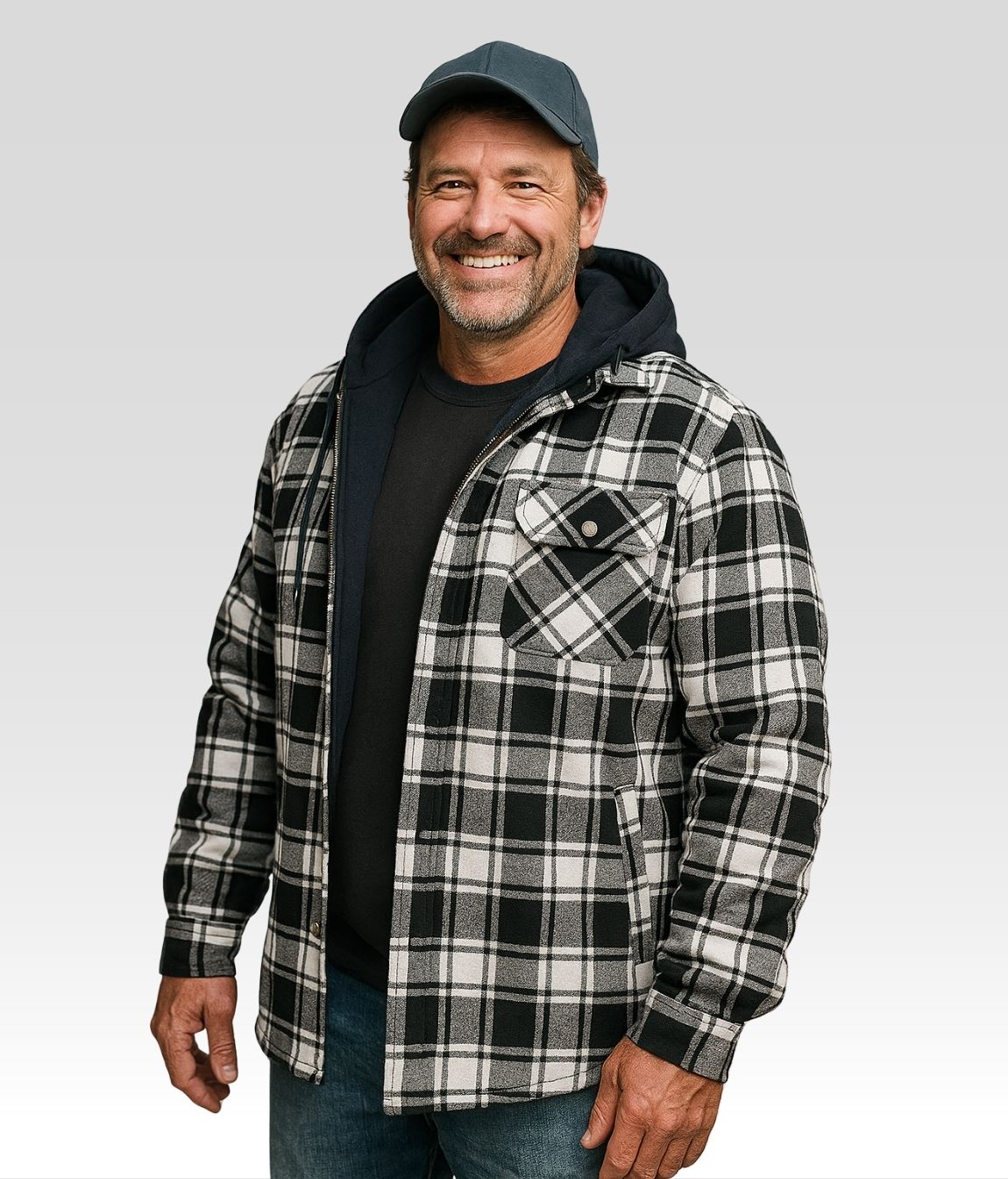 Bruno Fleece Jacke Weiss