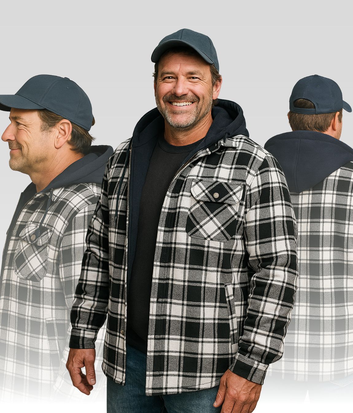 Bruno Fleece Jacke Weiss