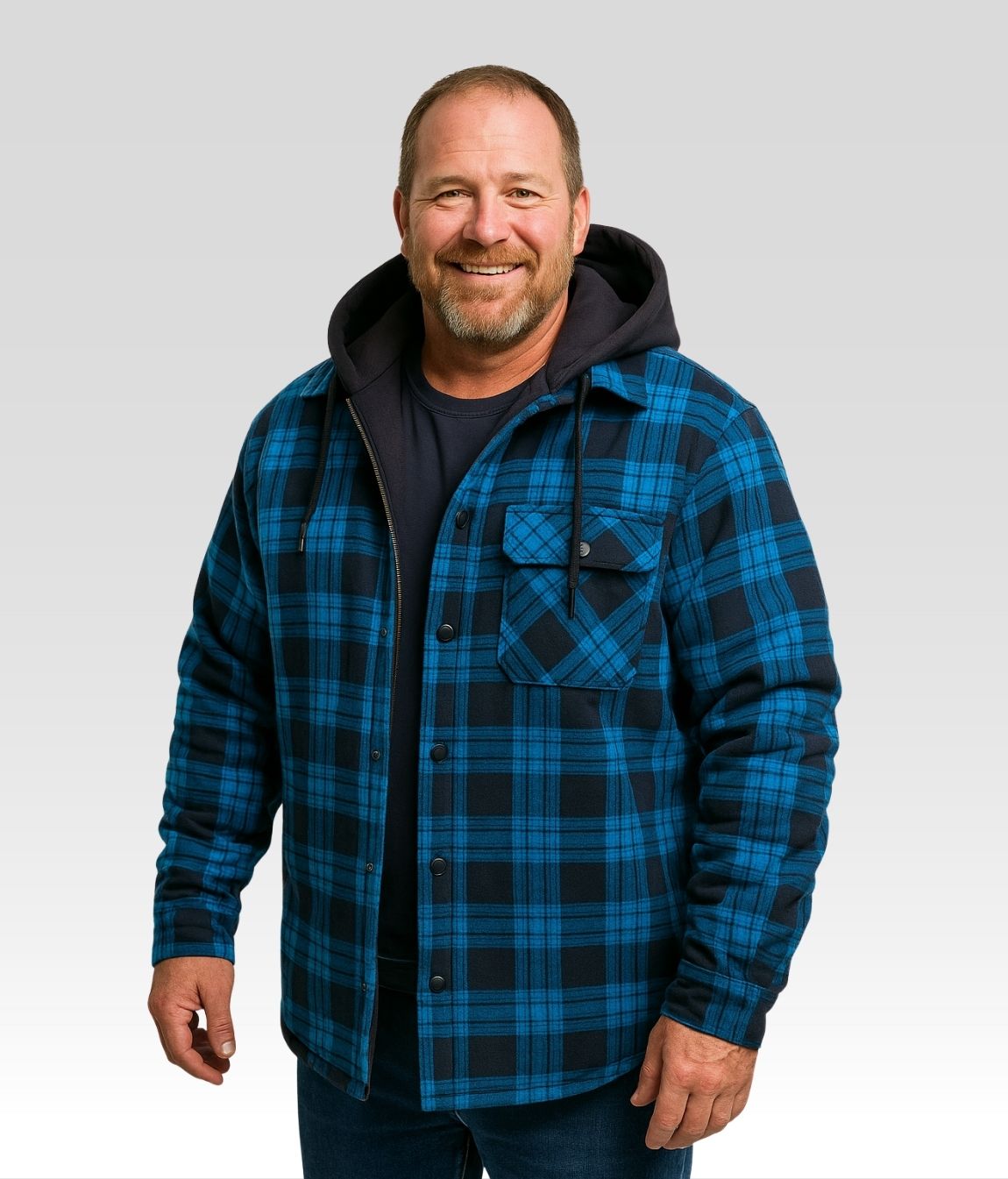 Bruno Fleece Jacke Blau