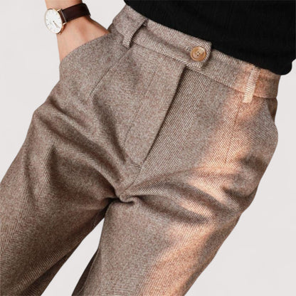 Helga™ | Hoch taillierte Slim-Hosen