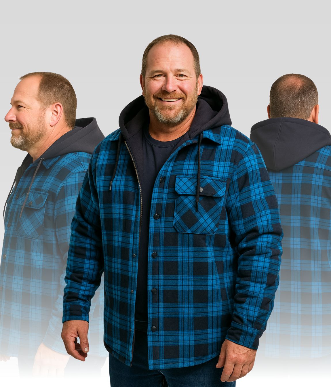 Bruno Fleece Jacke Blau