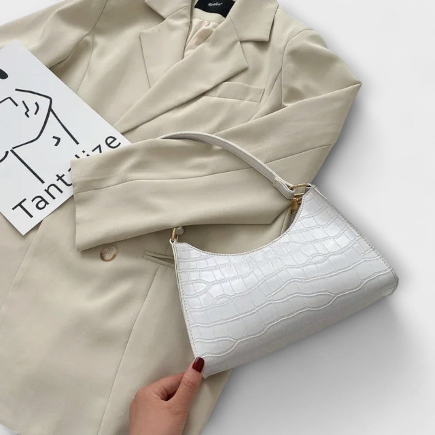 Aurora. - Glänzende Ledertasche