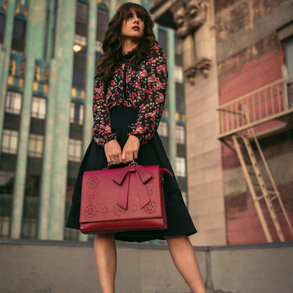 Chic Bow-Tie Satchel