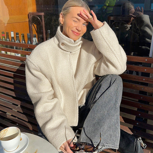 Kaida - Bequeme Fleecejacke mit Stehkragen