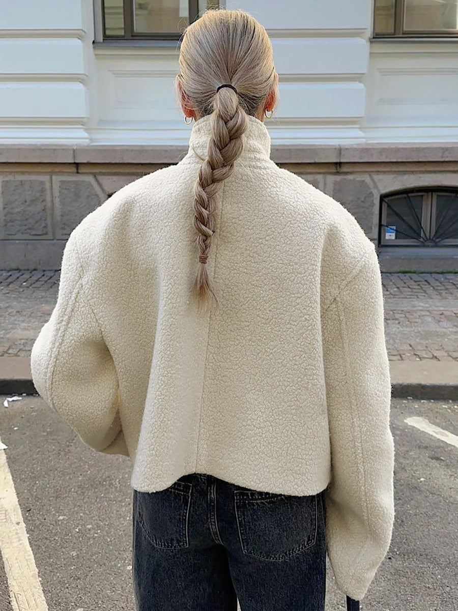 Kaida - Bequeme Fleecejacke mit Stehkragen