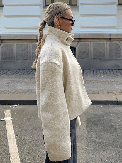 Kaida - Bequeme Fleecejacke mit Stehkragen