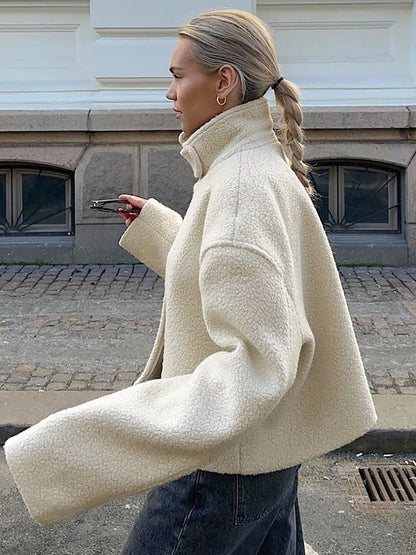 Kaida - Bequeme Fleecejacke mit Stehkragen