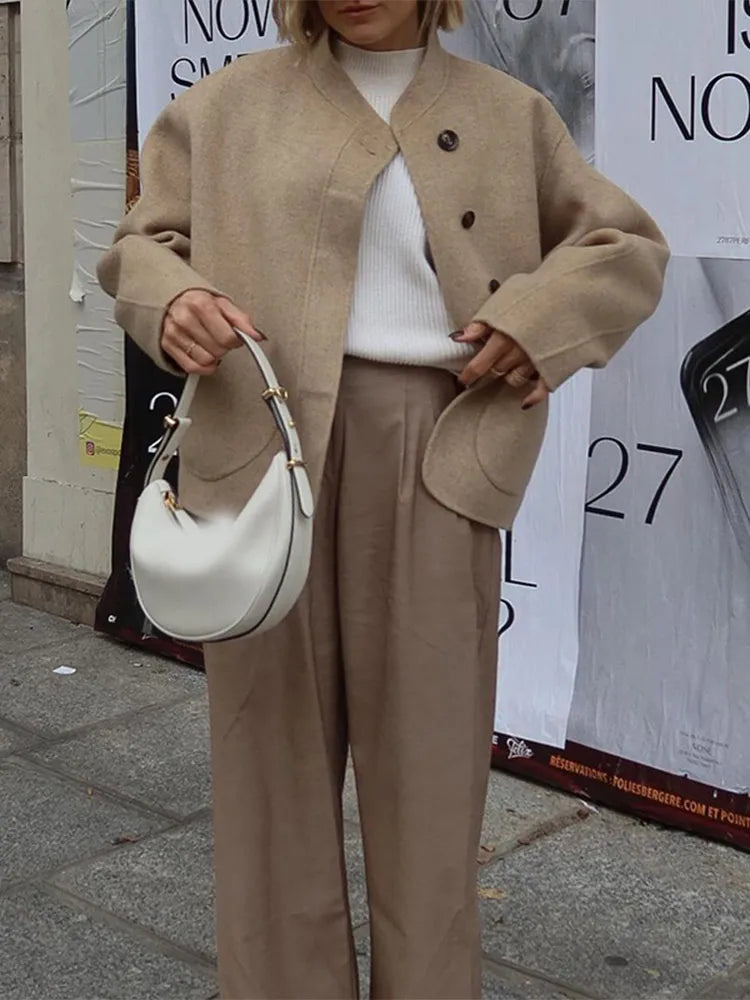 Kadira - Oversized Wollmischmantel