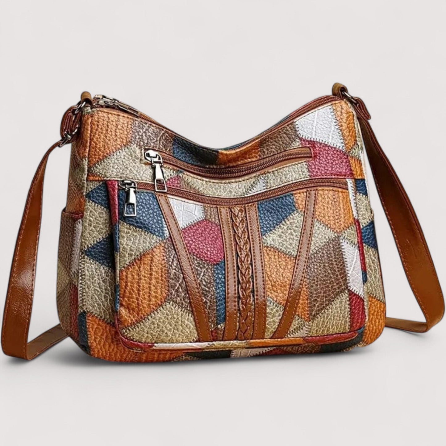 Zara™ | Mosaik-Ledertasche