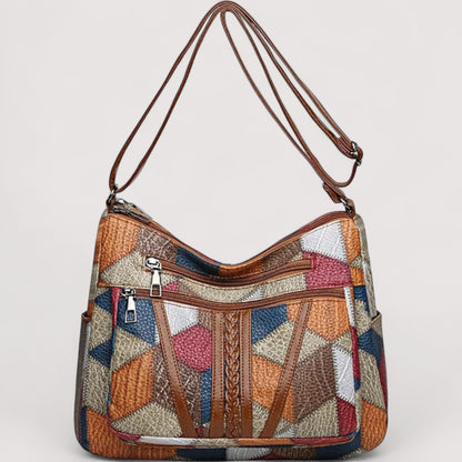 Zara™ | Mosaik-Ledertasche
