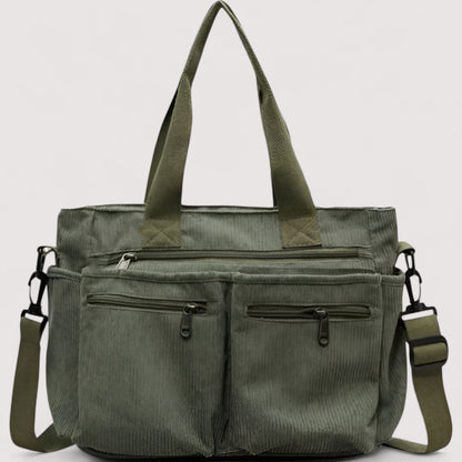 Selma™ | Geräumige Cord-Umhängetasche