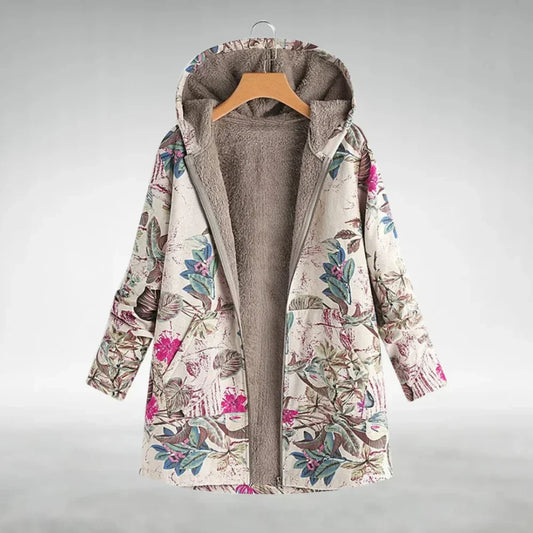 Sofia - Elegante Blumen-Fleecejacke für Damen