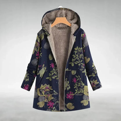 Sofia - Elegante Blumen-Fleecejacke für Damen
