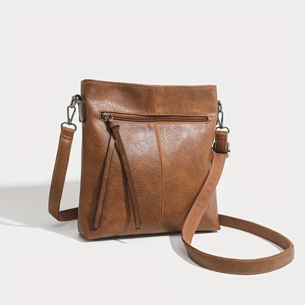 Lena Vintage Square Crossbody Bag
