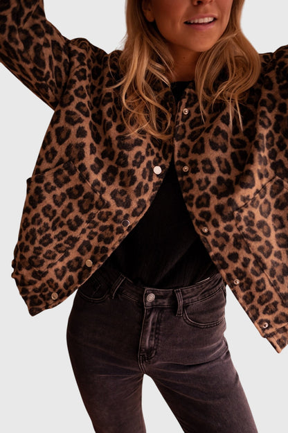 Elodie | Stylische Leopardenmuster-Jacke