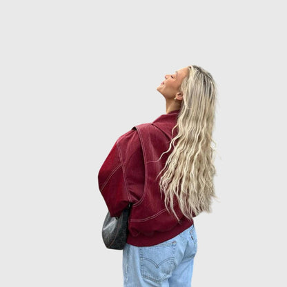 Faye™ - Oversized Leather Jacket