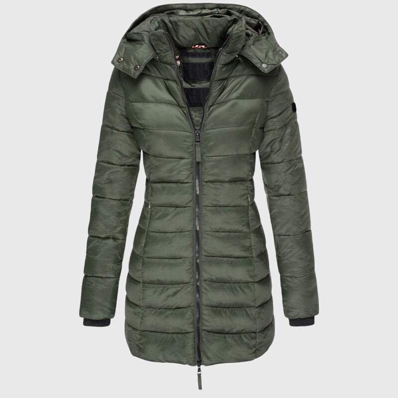 Elise™ - Lange Damen-Daunenjacke