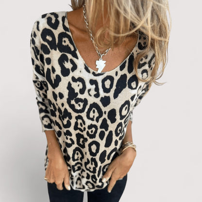 Zlata™ | Legeres Damen-Top mit Leopardenmuster