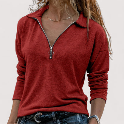 Sandrine™ | Top mit Reissverschluss-Detail