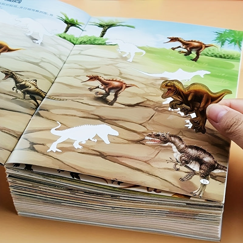 Dinosaurier Stickerbuch für Kinder – Kreativ lernen ohne Bildschirm