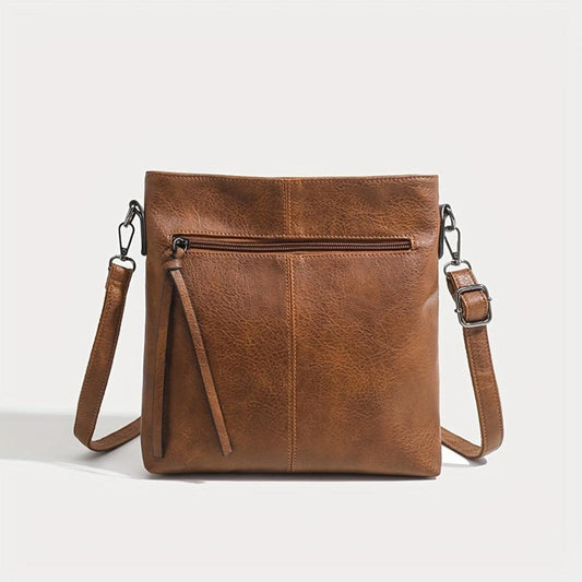 Lena Vintage Square Crossbody Bag