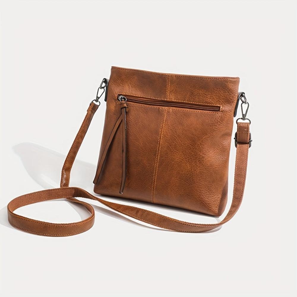 Lena Vintage Square Crossbody Bag