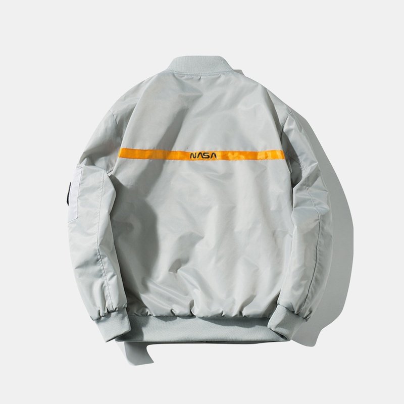 Überdimensionale gefütterte NASA-Druckjacke