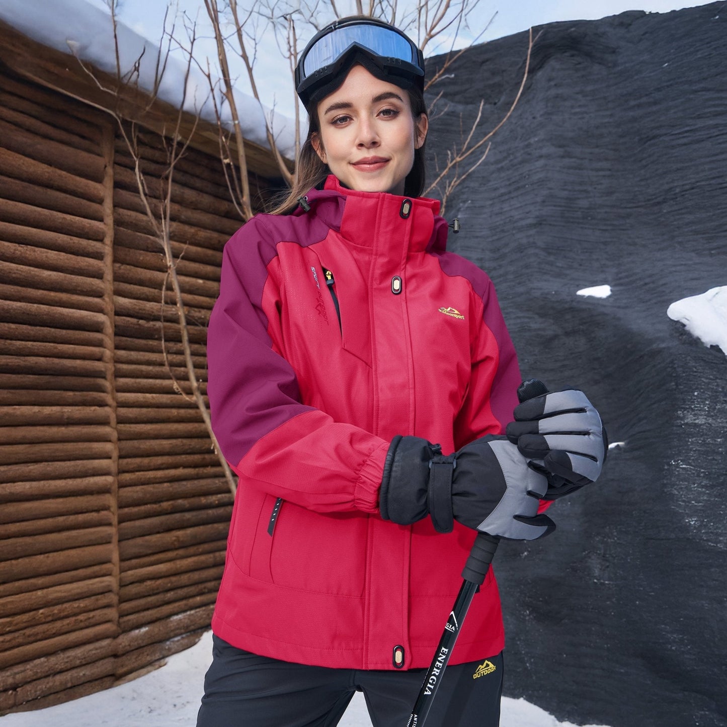 3-in-1 Wasserdichte Fleecejacke