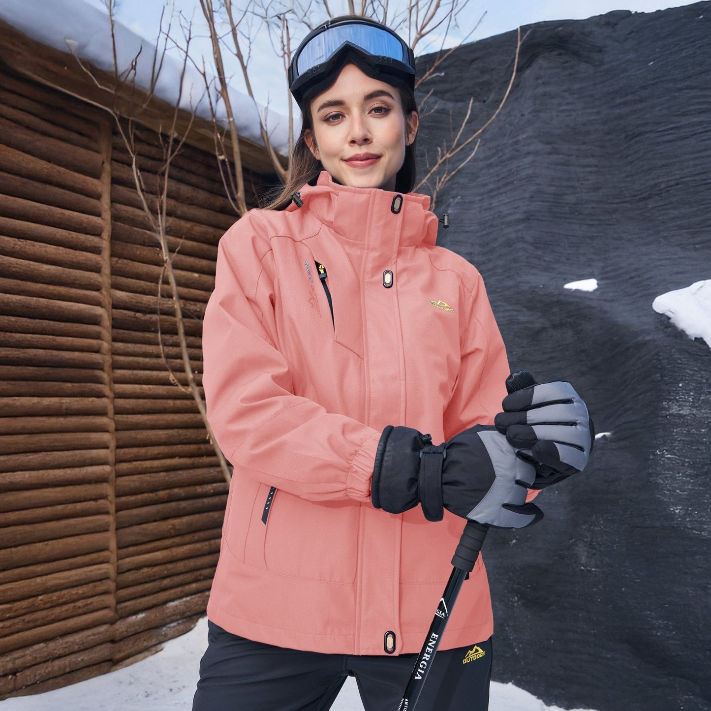 3-in-1 Wasserdichte Fleecejacke